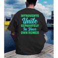 Introverts Unite Introvert Antisocial Sarcasm Anti Social Men's Back Print T-Shirt Introverts Unite Introvert Antisocial Sarcasm Anti Social Men's Back Print T-Shirt