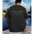 Introvirtuous Retro Pixel Funny Introvert Quote Men's Back Print T-Shirt