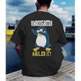 Kids Kindergarten Dabbing Penguin Nailed It Graduation Class 2021 Men's Back Print T-Shirt