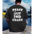Kids Peace Out 2ND Grade For Graduation Men's Back Print T-Shirt
