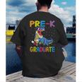 Kids Pre-K Graduate Dinosaur T-Rex Pre Kindergarten Graduation Men's Back Print T-Shirt