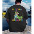 Kids Preschool Graduate T-Rex Dinosaur Preschool Graduation Men's Back Print T-Shirt