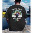 Kids VPK Graduation 2026 Rainbow VPK Grad Men's Back Print T-Shirt