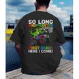 Kindergarten Graduate 2025 Kindergarten Graduation Dino Trex Men's Back Print T-Shirt