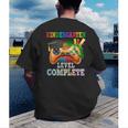 Kindergarten Level Complete Last Day Of School Graduation Men's Back Print T-Shirt