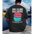 Macaroons Dessert Antisocial Introvert Pastries Food Lover Men's Back Print T-Shirt Macaroons Dessert Antisocial Introvert Pastries Food Lover Men's Back Print T-Shirt