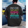 Masters In Education Degree Graduation Women MeD Men's Back Print T-Shirt