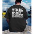 Microbiologist Microbiology Major Graduation Men Men's Back Print T-Shirt