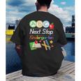 Next Stop Kindergarten Preschool Graduation 2025 Boy Girl Men's Back Print T-Shirt