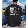 Nurse Life Graphic Nursing School Graduation Men's Back Print T-Shirt