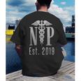 Nurse Practitioner Graduation Caduceus NP Degree 2019 Men's Back Print T-Shirt
