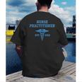 Nurse Practitioner Shirt NP Shirt For Graduation Men's Back Print T-Shirt