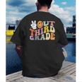 Peace Out Third 3rd Grade Graduation Graduate Class Of 2025 Men's Back Print T-Shirt