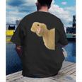 Peking Duck Peeking Chef Graduation Farm Duck Lover Men's Back Print T-Shirt