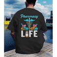 Pharmacy Life Pharmacist Chemist Student PharmD Graduation Men's Back Print T-Shirt