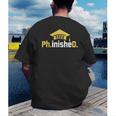 PhD Finished PhinisheD Class Of 2026 Phd Graduation Men's Back Print T-Shirt