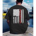 PhD Survivor Graduation American Flag Shirt Degree Tee Women Kids Men Men's Back Print T-Shirt