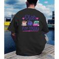 Plan For Today Coffee Yarn Books Sewing Knitter Knitting Men's Back Print T-Shirt