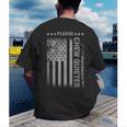 Please Chew Quieter Introvert USA Flag Vintage Men's Back Print T-Shirt Please Chew Quieter Introvert USA Flag Vintage Men's Back Print T-Shirt