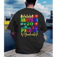 Proud Brother Of 2022 Pre K Graduate Graduation Men's Back Print T-Shirt