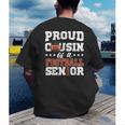 Proud Cousin Of a Football Senior 2026 Graduation Gifts Men's Back Print T-Shirt