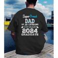 Proud DAD Of A 5th Grade Graduate 2024 Elementary Graduation Men's Back Print T-Shirt