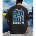 Proud Dad Of A Class Of 2019 Graduate TShirt Graduation Men's Back Print T-Shirt