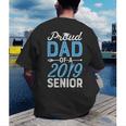Proud Dad Of A Class 2019 SeniorShirt Graduation Men's Back Print T-Shirt