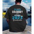 Proud Grammy Class Of 2023 PHD Graduate Doctorate Graduation Men's Back Print T-Shirt