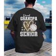 Proud Grandpa Of A 2026 Senior Baseball Graduation Leopard Men's Back Print T-Shirt