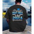 Proud Great Uncle Of Two 2024 Graduate Class 2024 Graduation Men's Back Print T-Shirt