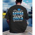 Proud Mom Of 5th Grade Graduate 2024 Elementary Graduation Men's Back Print T-Shirt