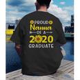 Proud Nanna Of 2020 Graduate Class Of 2020 Graduation Men's Back Print T-Shirt