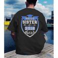 Proud Sister Of a 2018 Grad Graduation Family Men's Back Print T-Shirt