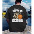 Proud Stepdad Of A 2026 Senior Basketball Graduation Leopard Men's Back Print T-Shirt