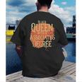 Queen Associate Degree Afrocentric GraduationShirt Men's Back Print T-Shirt