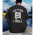 Reader Librarian Library This Is How I Roll Book Cart Meme Men's Back Print T-Shirt Reader Librarian Library This Is How I Roll Book Cart Meme Men's Back Print T-Shirt