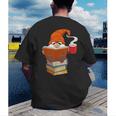 Reading Lover Book Graphic Gnome Men's Back Print T-Shirt