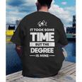 Returning Adult College Graduation T-Shirt Men's Back Print T-Shirt