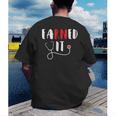 RN Nursing Student Graduation EaRNed It Men's Back Print T-Shirt