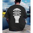 Sarcastic Jokes Genius Songwriters Are Introvert Guitarist Men's Back Print T-Shirt