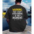 Sarcastic Saying For Overthinkers Introverts Men's Back Print T-Shirt Sarcastic Saying For Overthinkers Introverts Men's Back Print T-Shirt