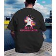 See Ya Kindergarten DABBING Unicorn Graduation Meme Men's Back Print T-Shirt