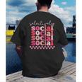 Selectively Social Sarcastic Introvert Humor Men's Back Print T-Shirt Selectively Social Sarcastic Introvert Humor Men's Back Print T-Shirt