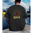 Senior 2019 Graduation Shirt Burgundy Gold Class Colors G23 Men's Back Print T-Shirt