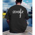 Senior 2023 Fishing Graduation Men's Back Print T-Shirt