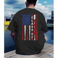 Senior 2026 Baseball American Flag Class Of 2026 Graduation Men's Back Print T-Shirt
