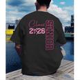 Senior 2026 Class Of 2026 Coquette Bow Graduation 2026 Men's Back Print T-Shirt