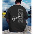 Senior 2027 Class Of 2027 Shirt Graduation Men's Back Print T-Shirt