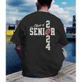 Senior Class Of 2024 Football Graduation Party Favors 2024 Men's Back Print T-Shirt